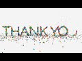 motion graphics thank you animation on white hu446 mul  WL