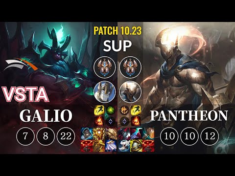 HLE Vsta Galio vs Pantheon Sup - KR Patch 10.23