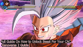 HOW TO UNLOCK BEAST GOHAN TRANSFORMATION FOR CAC(W/Cell Max FIGHT Guide)| Dragon Ball Xenoverse 2
