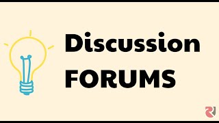 Discussion Forum Guidelines Video 💬