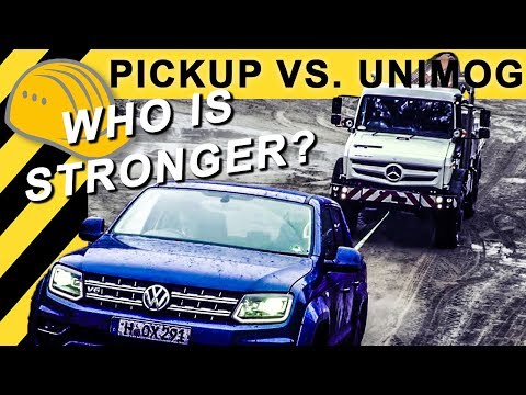 EXTREMTEST - welcher Pickup schafft den Unimog? Amarok V6, Ford Ranger, Hilux, Nissan Navara, D-Max?
