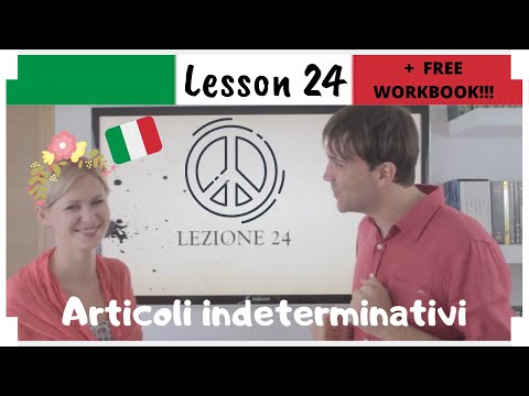Learn Italian in 30 Days | #24 | Indefinite Articles + "Andare, Venire" (Eng/Ita Subs + WORKBOOK)