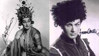 Birgit Nillson - Franco Corelli - Gli enigmi (Puccini - Turandot)