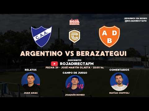 ARGENTINO DE ROSARIO VS BERAZATEGUI - PRIMERA C - FECHA 29 - JOSÉ MARTÍN OLAETA