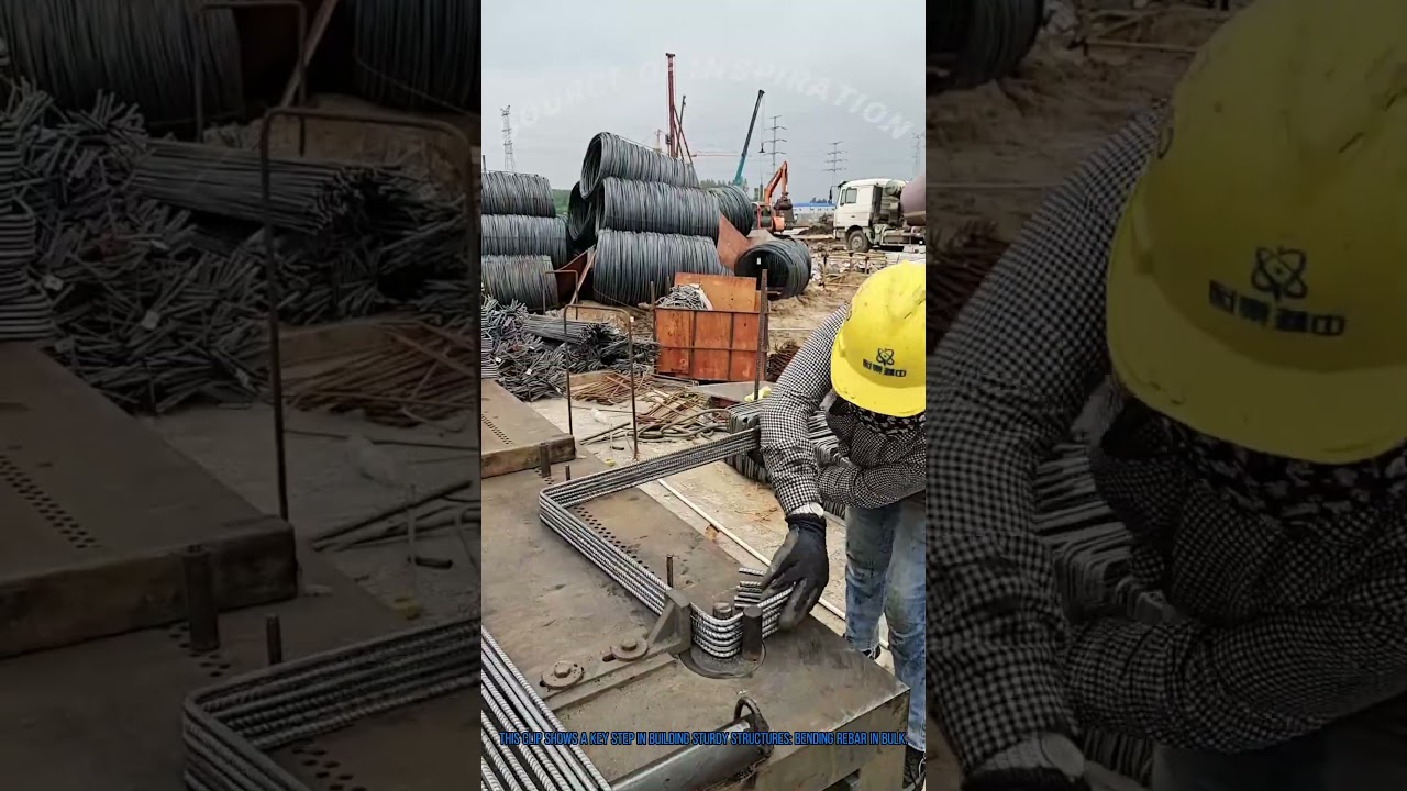 Rebar Bending in Bulk: Construction Site Metal Work