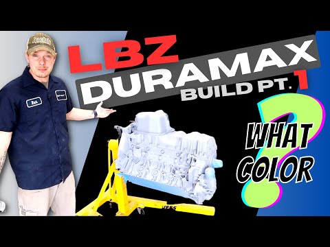 Duramax Build Part 1: Front cover, water pump, oil pan install and paint!