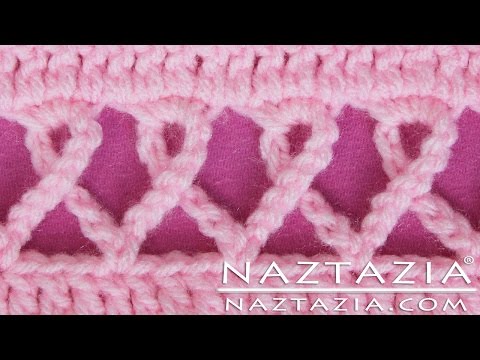 HOW to CROCHET PINK AWARENESS RIBBON SCARF - DIY...