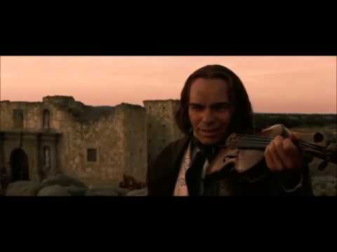 Davy Crockett playing violin scene (The Alamo) [subtitles]