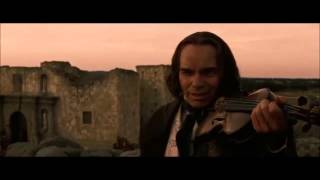 Davy Crockett playing violin scene (The Alamo) [subtitles]