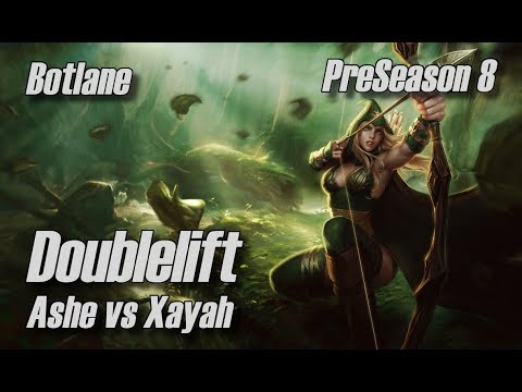 Doublelift - Ashe vs Xayah Botlane - PreSeason 8