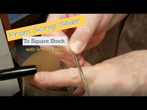 making stock from scrap silver without a mold