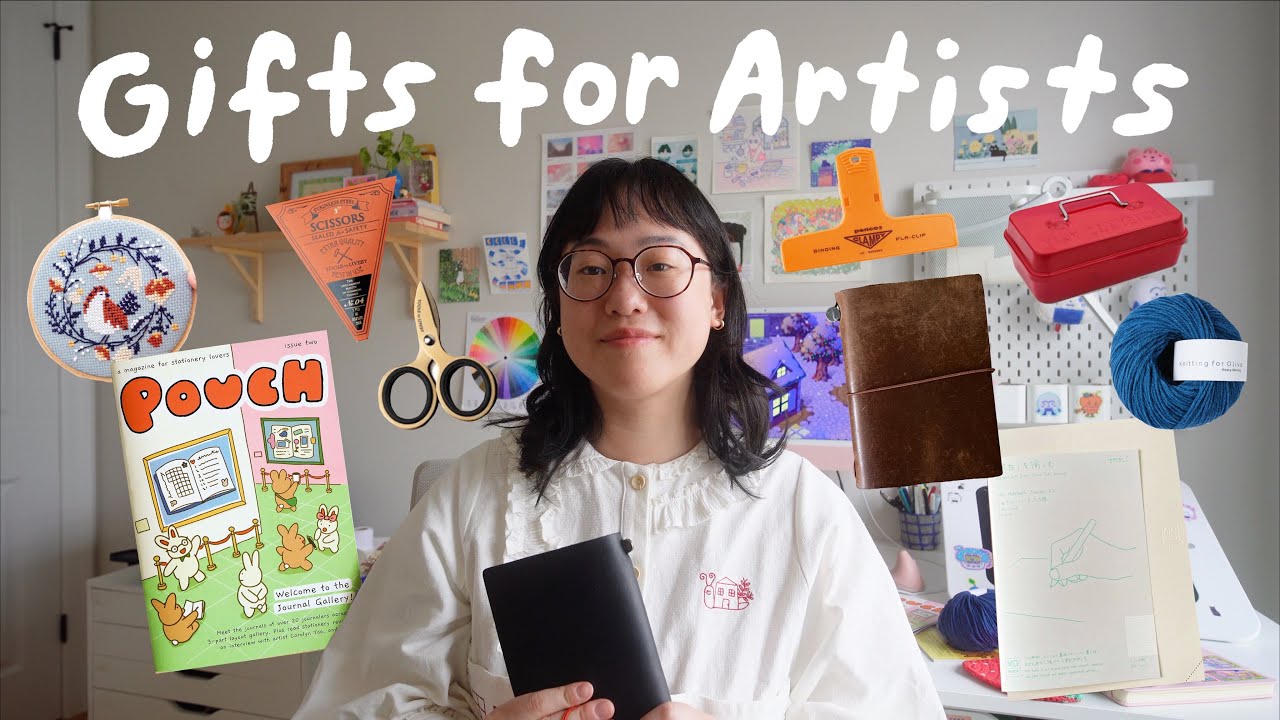 GIFT IDEAS FOR ARTISTS + creative people ♡ 2025 gift guide ♡ stationery, fiber arts, small business