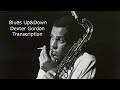 Blues Up&Down-Dexter Gordon's (Bb) transcription Live at Carnegie Hall (1978) by Carles Margarit