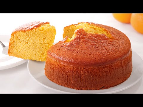 Very Easy and Fluffy Orange Cake 😁💕🍊