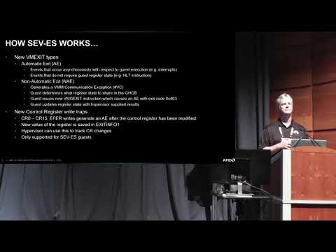 Extending Secure Encrypted Virtualization with SEV-ES - Thomas Lendacky