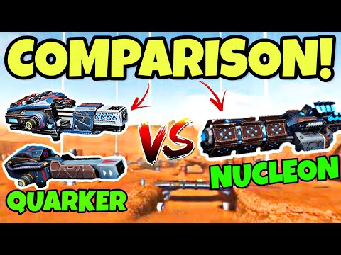 🔥 ATOMIZER VS NUCLEON VS QUARKER COMPARISON || WAR ROBOTS TEST SERVER ||