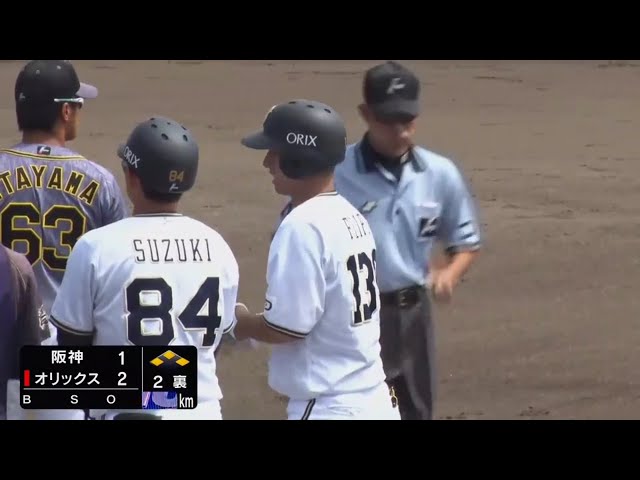 【ファーム】レフト前へしぶとくはじき返した!! バファローズ・フェリペの勝ち越しタイムリーヒット!! 2020/8/10 B-T(ファーム)