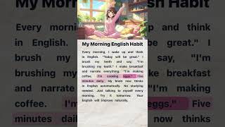 My Morning English Habit | English Reading and Listening Practice #LearnEnglish #EnglishDaily