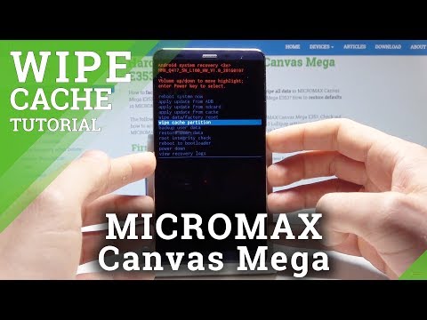 MICROMAX Canvas Mega Wipe Cache Partition / Reset Cache Files