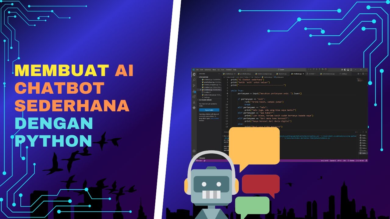 CREATING A SIMPLE AI CHATBOT WITH PYTHON