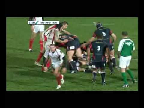 Ulster v Scarlets HEC 05/12/2008 David Pollock Try