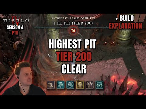 HIGHEST PIT TIER 200 with DUST DEVILS BARB! PTR Season 4 Diablo 4