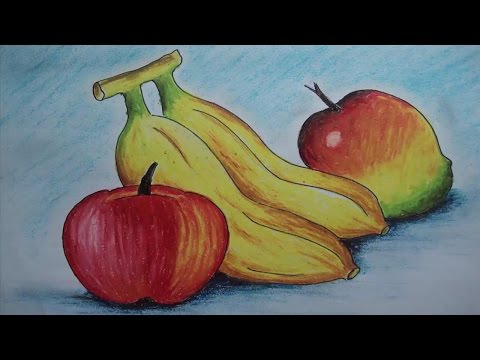 How to Draw Fruits with Oil Pastel Video
