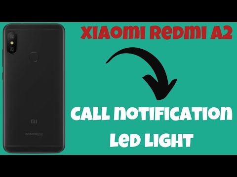 Xiaomi Redmi A2 Plus How to enable Call notification led light || led light settings