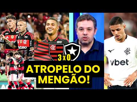 “A DIFERENÇA É ESSA, gente! O FLAMENGO HOJE…” ATROPELO sobre o BOTAFOGO é ANALISADO!