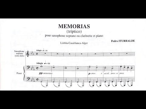 “Memorias” for soprano saxophone & piano by Pedro Iturralde (1929-2020)