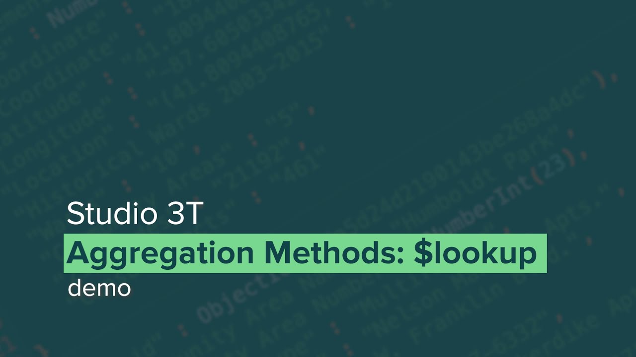 MongoDB Aggregation Methods: Using the $lookup