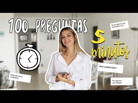 100 PREGUNTAS EN 5 MINUTOS 💥 ¿ODIO A ALGÚN YOUTUBER?
