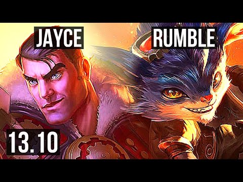 JAYCE vs RUMBLE (TOP) | 1000+ games, 7/1/2, Dominating | KR Master | 13.10