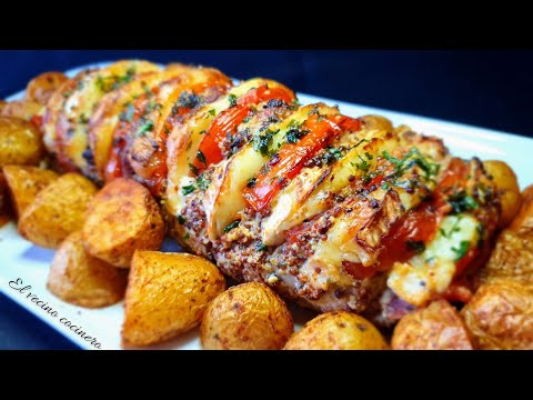 Solomillo de cerdo relleno en airfryer o en horno,TÚ Eliges!!