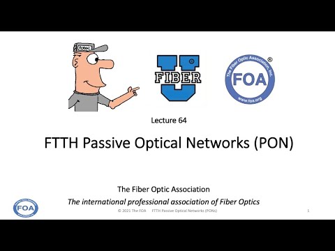 Lecture 64 FTTH Passive Optical Networks