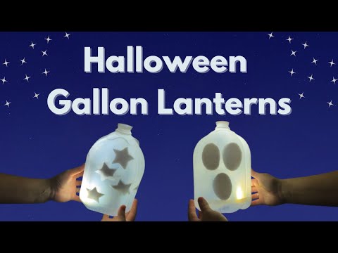 Gallon-Jug Halloween Lanterns