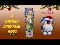 Christmas Edition 4 Pack Kinder Surprise Eggs Unboxing Opening Unwrapping