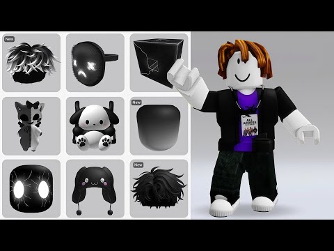 5 FREE BLACK ITEMS ROBLOX! 😱😳 (2025)