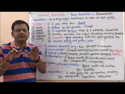 General Anaesthetics (Part 01) Pre Anaesthetics Drugs | General Anaesthetics | Anaesthetics Types