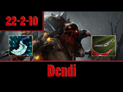 Dota 2 - Dendi plays Pudge with AWESOME HOOKS - Ranked
