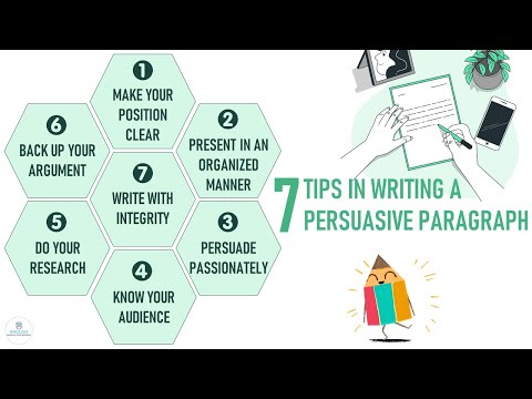TIPS FOR WRITING A PERSUASIVE PARAGRAPH | WRITING & COMPOSITION | ELC
