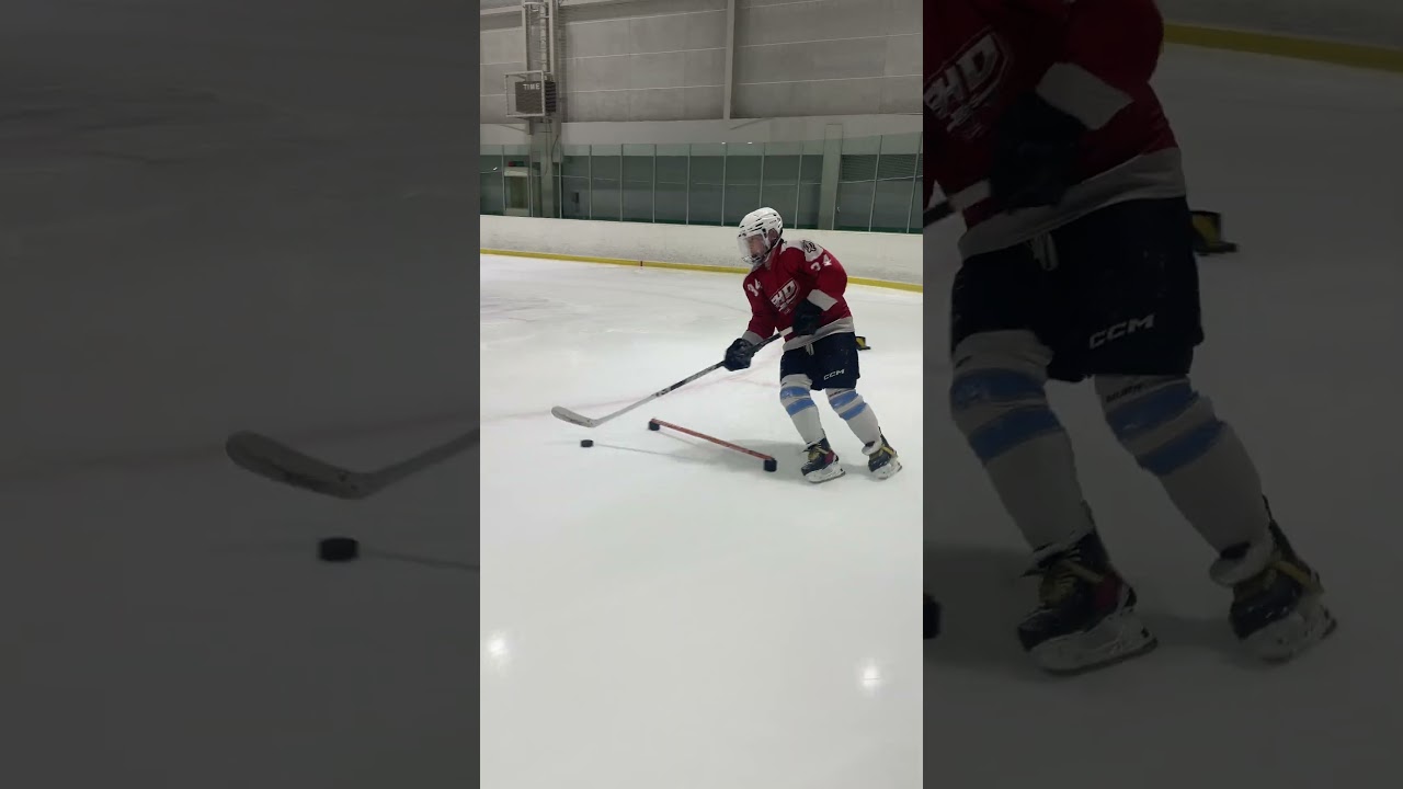 Stick handling 30 seconds before entering the Zamboni #hockeyskills