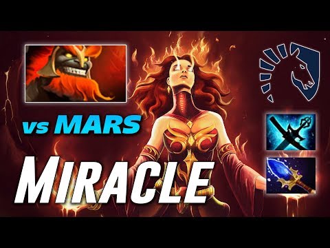 Miracle Lina vs MARS New Hero | Dota 2 Pro Gameplay