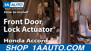 How to Replace Door Lock Actuator 94-97 Honda Accord
