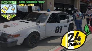 24 Hours of LeMons, Sonoma, April 2 to 4, 2021