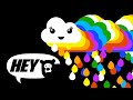 Hey Bear Sensory - Rainbow  Clouds - Fun Animation and Music