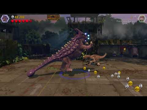 LEGO Jurassic World free play level 14 Eric Kirby all collectibles