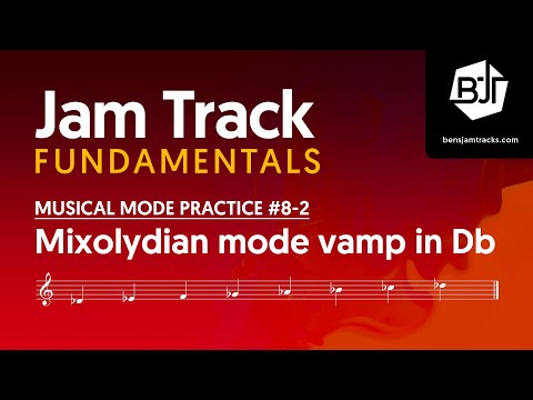 Db Mixolydian mode vamp Jam Track - BJTF #8-2
