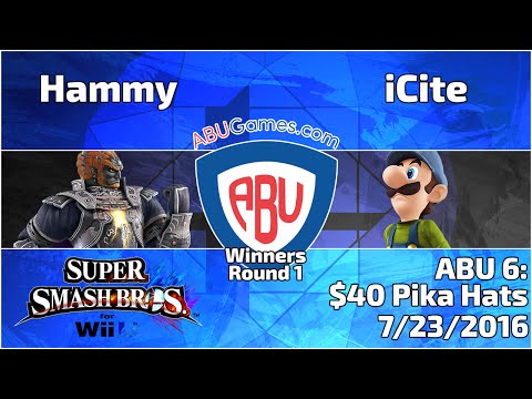 ABU Monthly 6: Hammy (Ganondorf) vs. iCite (Luigi) - Smash 4 Singles