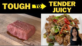 DON’T put baking soda in beef marinade - The RIGHT way to tenderize beef with baking soda